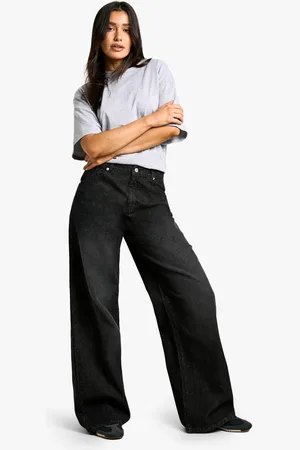 Boohoo Womens Tall Basic Super Wide Leg Jean - - 6/34L