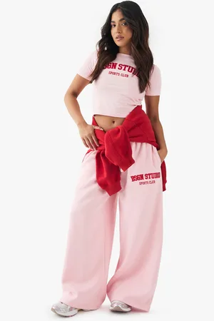 Boohoo Womens Petite Dsgn Straight Leg Jogger - - S