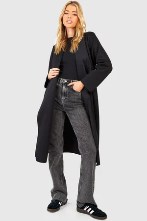 Boohoo Womens Suedette Waterfall Coat - - 10