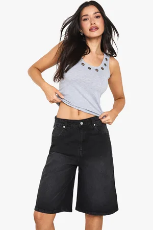 Boohoo Womens Tall Denim Jort - - 6