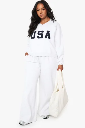 Boohoo Womens Plus Wide Leg Joggers - - 16