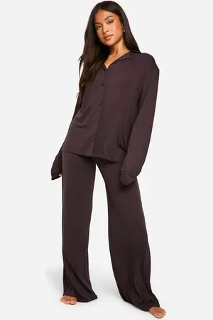 Boohoo Womens Petite Long Sleeve Pyjama Set - - 8
