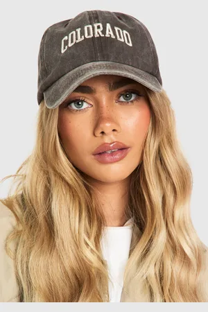 Boohoo Womens Colorado Slogan Cap - - One Size