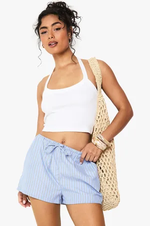 Boohoo Womens Rib Thick Binding Halter Neck Vest Top - - 6