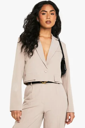 Boohoo Womens Pocket Detail Jean Grazer Blazer - - 8