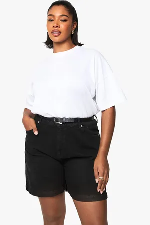 Boohoo Womens Plus Boyfriend Denim Short - - 16