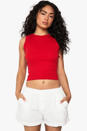 Boohoo Womens Seam Detail Racer Vest Top - - 6
