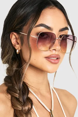 Boohoo Womens Oversized Ombre Frame Sunglasses - - One Size
