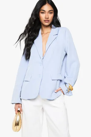 Boohoo Womens Shoulder Pad Tailored Blazer - - 8
