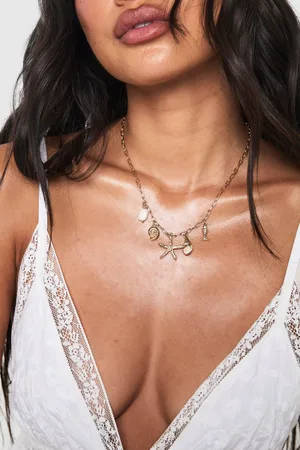 Boohoo Womens Ocean Charm Necklace - - One Size