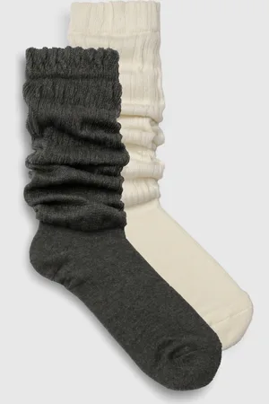 Boohoo Womens 2 Pack Knitted Slouchy Socks - - One Size