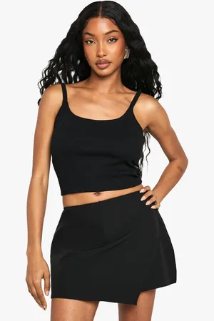 Boohoo Womens Asymmetric Mini Skort - - 6