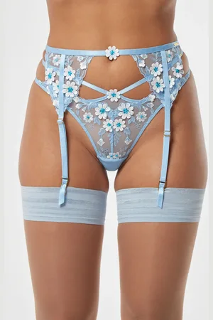 Boux Avenue Eladie embroidered suspender belt - - 06