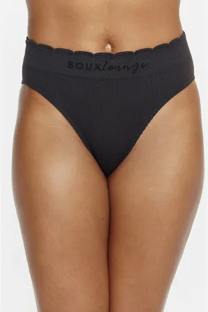 Boux Avenue Ribbed seamless scallop briefs - - XS