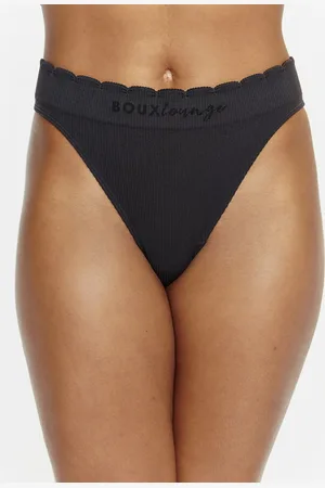 Boux Avenue Ribbed seamless scallop thong - - XS