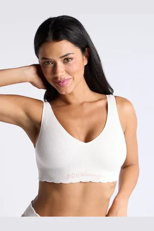 Boux Avenue Ribbed seamless scallop bralette - - XS