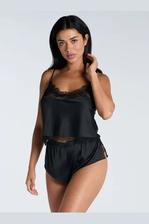 Boux Avenue Luxe satin & eyelash lace short pyjama set - - 08