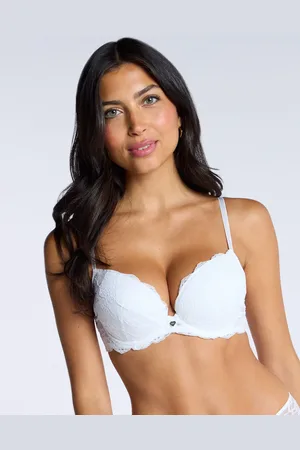 Boux Avenue Mollie lace padded plunge bra - - 28B