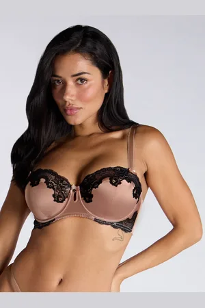 Boux Avenue Etta satin balconette bra - - 30E