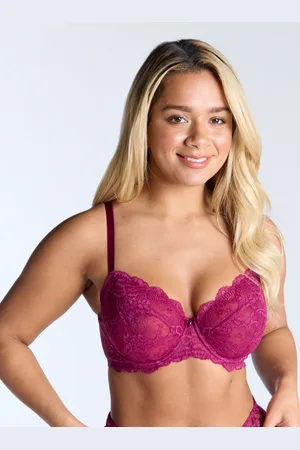 Boux Avenue Mollie lace unpadded balconette bra - - 30DD