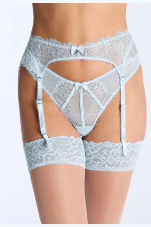 Boux Avenue Catalina sheer lace suspender belt - - 08/10