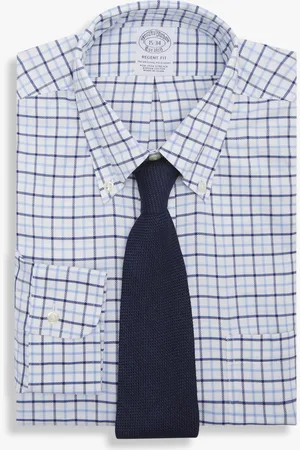 Brooks Brothers Regular Fit Non-iron Button Down Dress Shirt - Man Dress Shirts 16