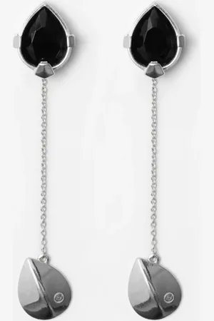 Burberry Onyx Shield Pendant Earrings