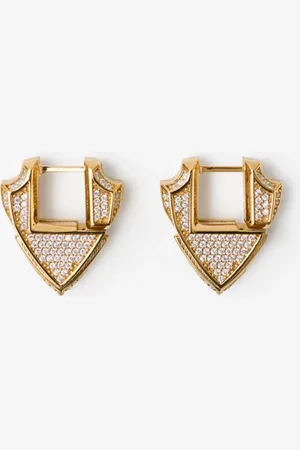 Burberry Small Shield Pavé Earrings