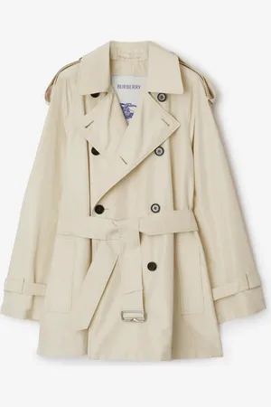 Burberry Short Silk Trench Coat