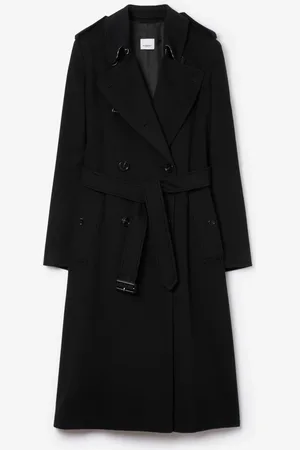 Burberry Long Cashmere Blend Kensington Trench Coat