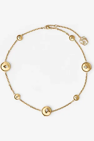 Burberry Hollow Medallion Necklace