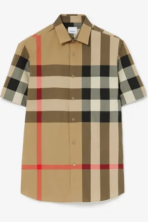 Burberry Slim Fit Check Cotton Shirt