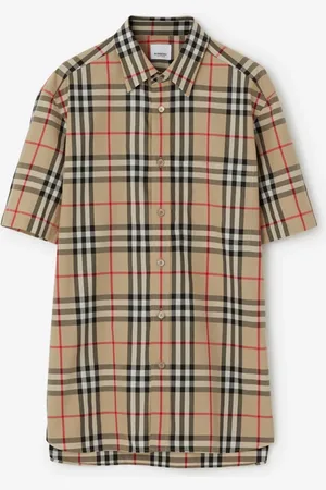 Burberry Regular Fit Check Cotton Shirt
