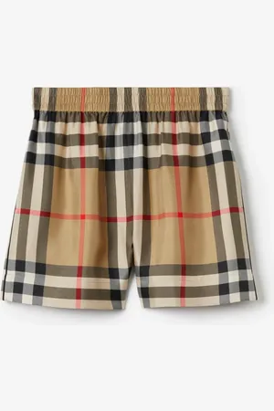 Burberry Check Silk Shorts