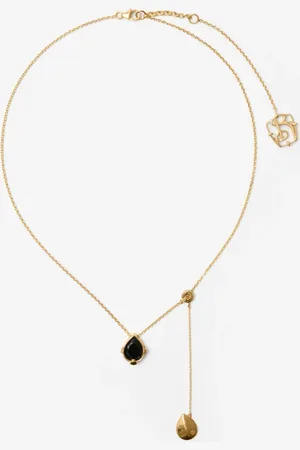 Burberry Onyx Shield Pendant Necklace