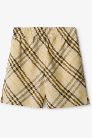 Burberry Check Linen Shorts