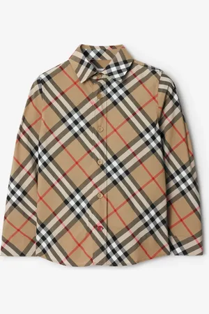 Burberry Childrens Check Cotton Shirt
