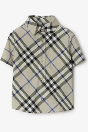 Burberry Childrens Check Cotton Shirt