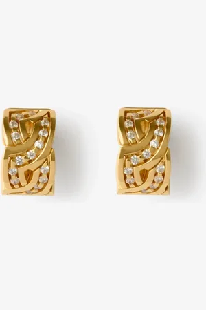 Burberry Shield Infinity Hoop Earrings