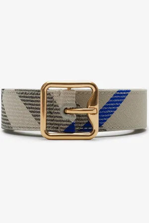 Burberry Check B Buckle Belt
