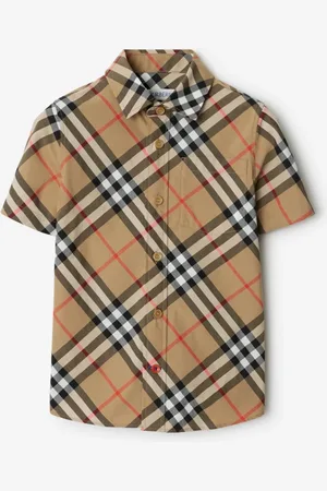 Burberry Childrens Check Cotton Shirt