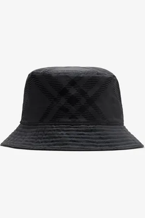 Burberry Check Nylon Blend Bucket Hat