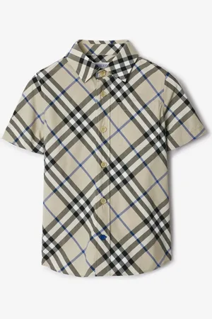 Burberry Childrens Check Cotton Shirt