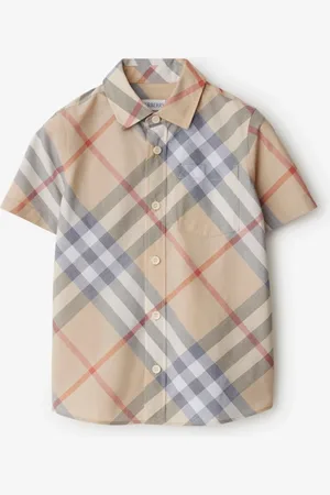 Burberry Childrens Check Cotton Shirt