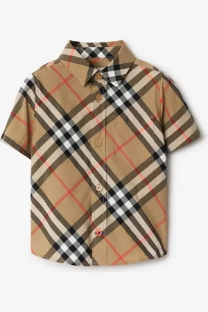 Burberry Childrens Check Cotton Shirt