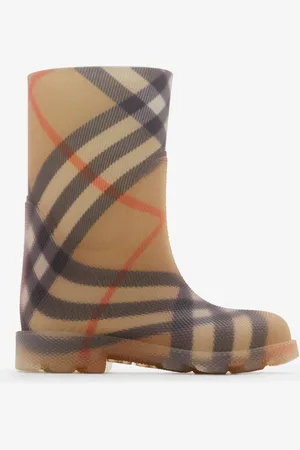 Burberry Childrens Check Rubber Marsh High Boots, 15/3 Update Tab 1