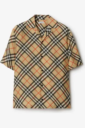 Burberry Oversized Check Silk Shirt