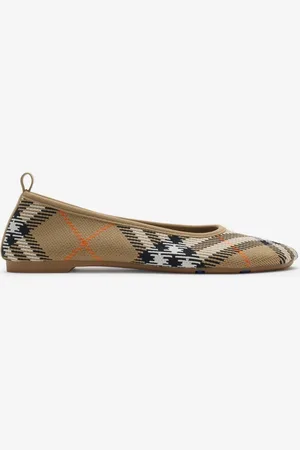 Burberry Check Knit Baby Ballerinas