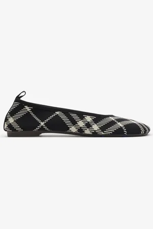 Burberry Check Knit Baby Ballerinas