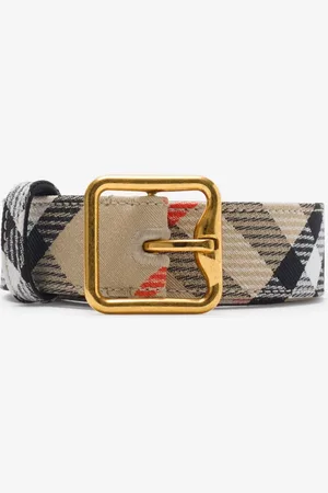 Burberry Check B Buckle Belt
